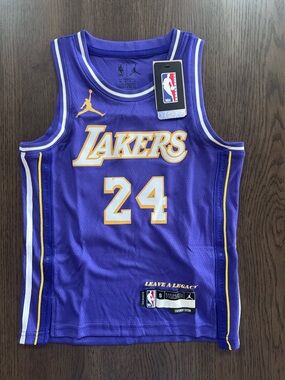NEW NBA Los Angeles Lakers BRYANT Purple & Gold Basketball Jersey